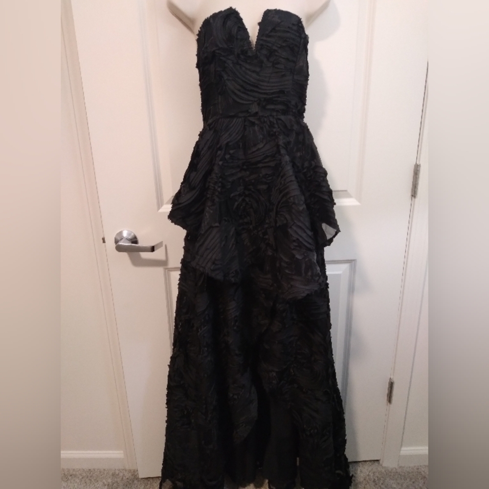 Lulu's Black Strapless Backless Dress - Picture 2 of 6